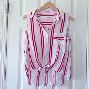Red & White Top